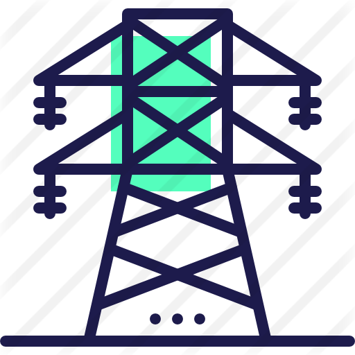 Electric Tower - Electrical Tower Logo (512x512)