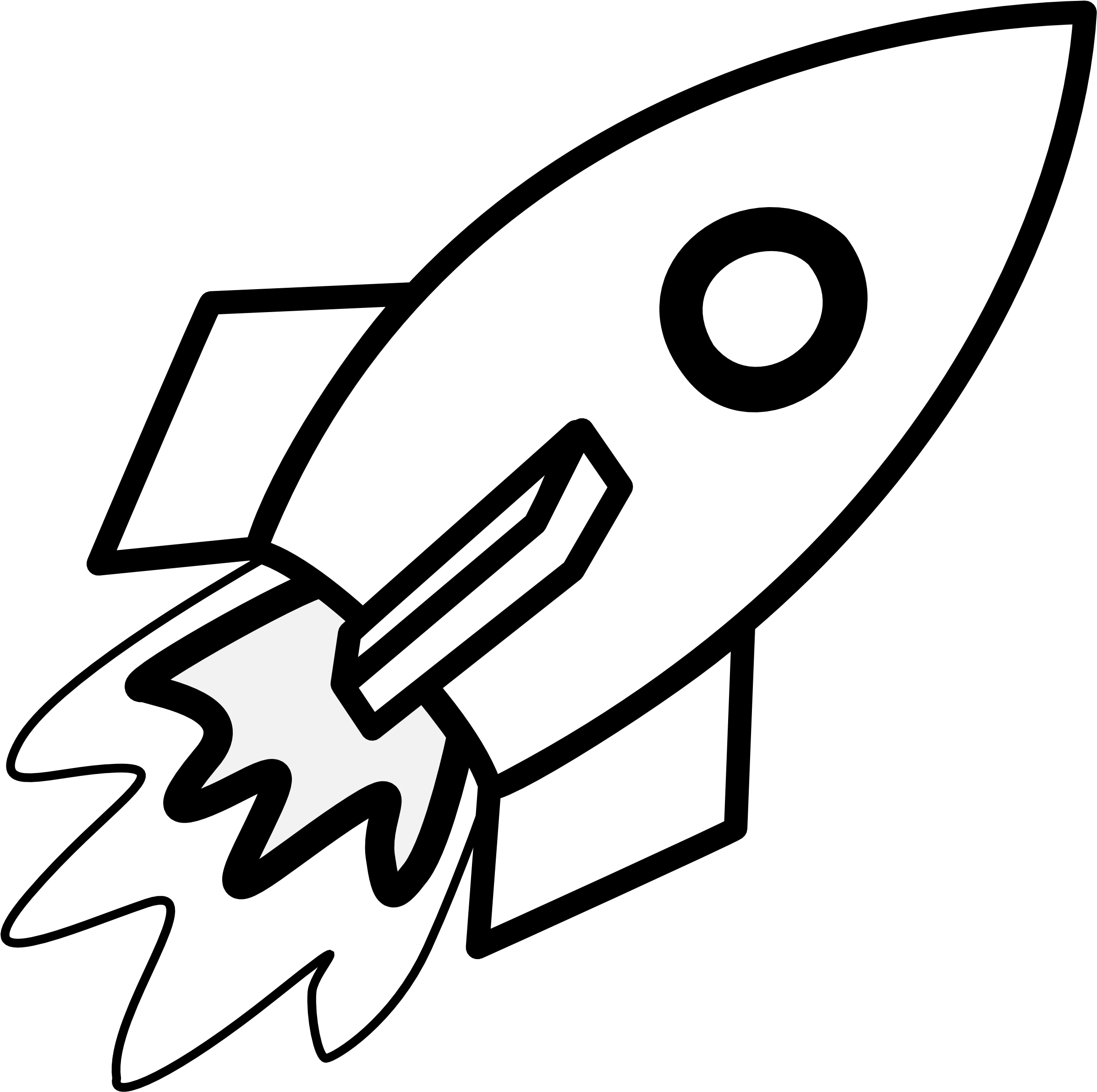 Rocket Clipart Black And White - Rocket Coloring Pages - Full Size PNG ...