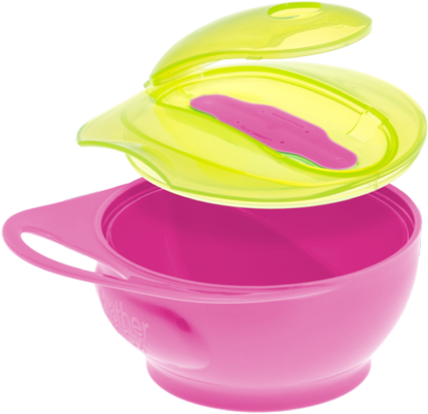 Weaning Bowl Set Pink - Brother Max Easy-hold Weaning Bowl Set (1200x1200)