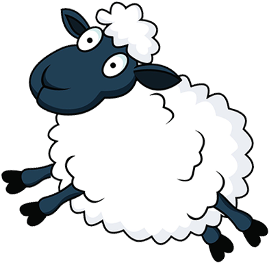 Counting Sheep Sheep - Sheep Jumping Over Fence Png - Full Size PNG ...