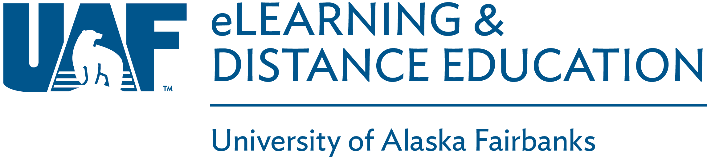 Uaf Elearning & Distance Education - Logoart Sterling Silver W/gp University Of Alaska Fairbanks (2588x788)