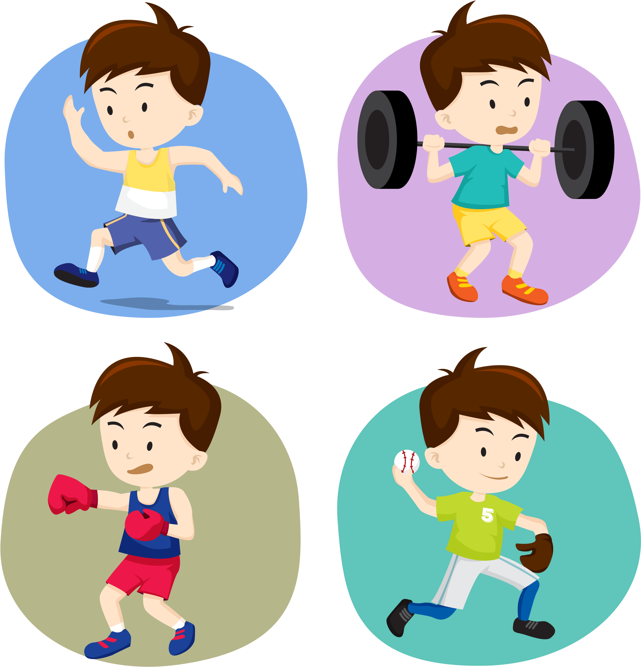 Sports for kids. Мультяшки спортсмены. Спорт дети мультяшные. Спорт для детей мультяшная. Дети вектор.