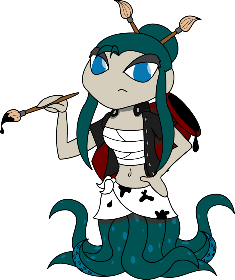 Custom Octopus Girl - Cephalopod - (819x975) Png Clipart Download