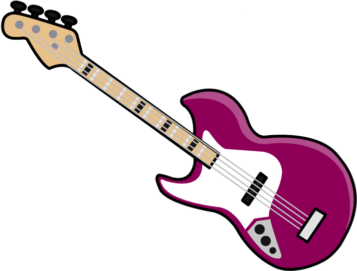 Electric Guitar Clip Art - Bass Guitar (800x600)