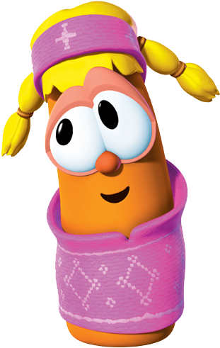 Laura Carrot - Veggietales Characters - (460x500) Png Clipart Download