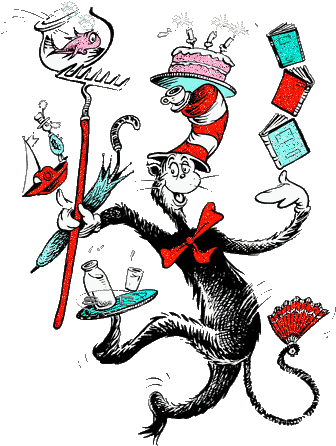 Download Gif - Cat In The Hat Animated Gif (385x521)