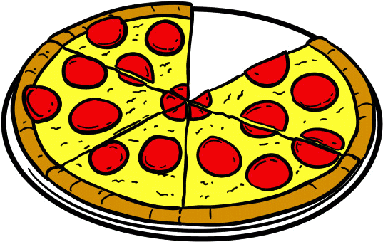 Pizza Dibujo - (547x352) Png Clipart Download