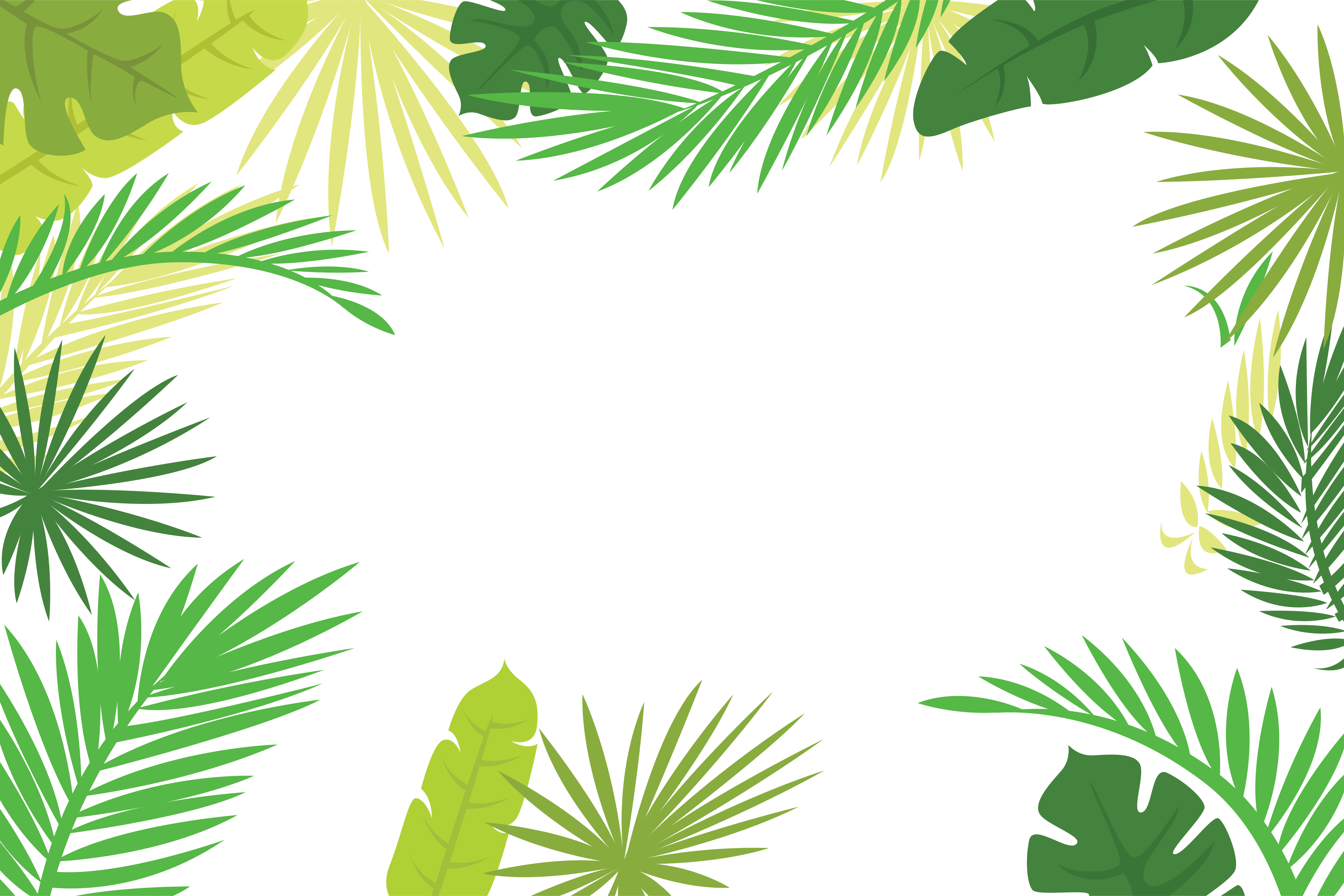 Palm leaf cartoon