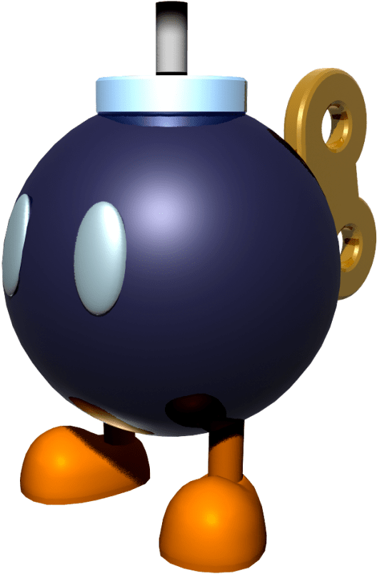 Super Mario Bros Bomb - (592x828) Png Clipart Download