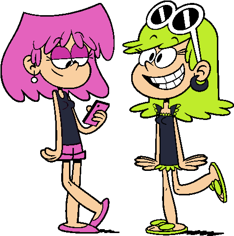 Squid Sisters - Lori Loud And Leni Loud - Full Size PNG Clipart Images ...