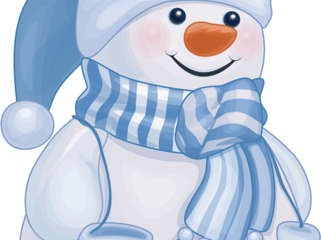 Snowman Clipart Blue - Blue Snowman Clipart (640x480)
