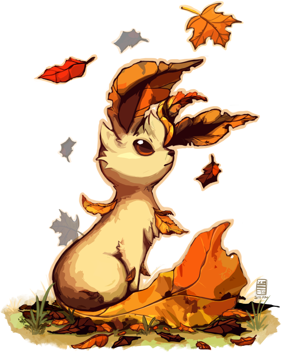 Leafeon By Stormful On Deviantart This So Cute Perfect - Autumn Leafeon.