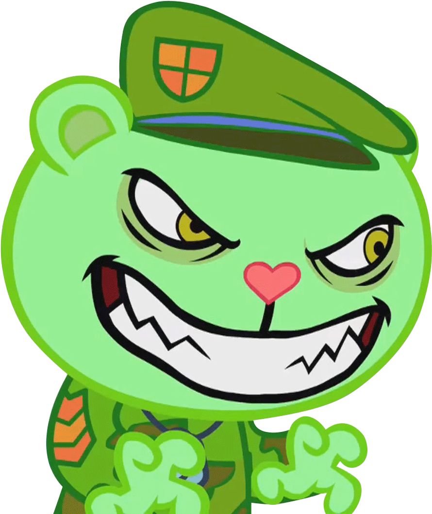 Happy Tree Friends Flippy - (906x1080) Png Clipart Download