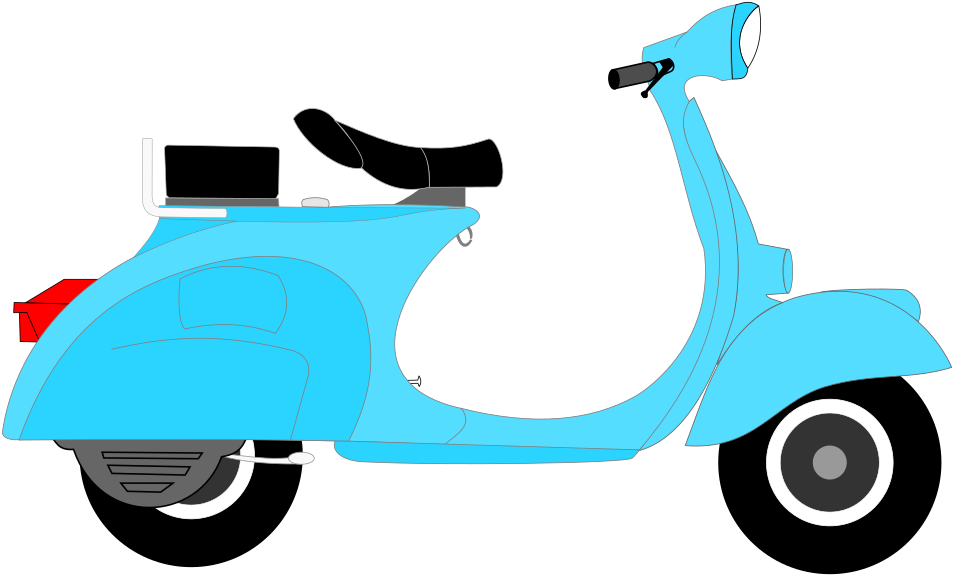 Transport Clip Art Download - Vespa Clipart - (1000x1000) Png Clipart ...