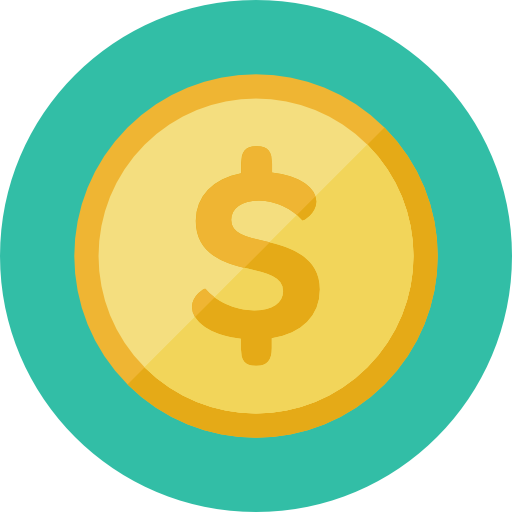 Finance Flat Icon Png - Coin Flat Icon Png (512x512)