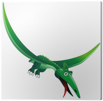 Tableau Sur Toile Dinosauro Pterodattilo Cartoon Pterodactyl - Dinosaur (400x400)