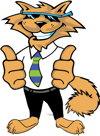 Cool Cat Thumbs Up - Cat - (394x500) Png Clipart Download