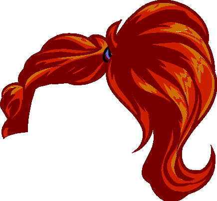 Red Hair Clipart Club Penguin - Club Penguin Hair - Png Download,  transparent png image