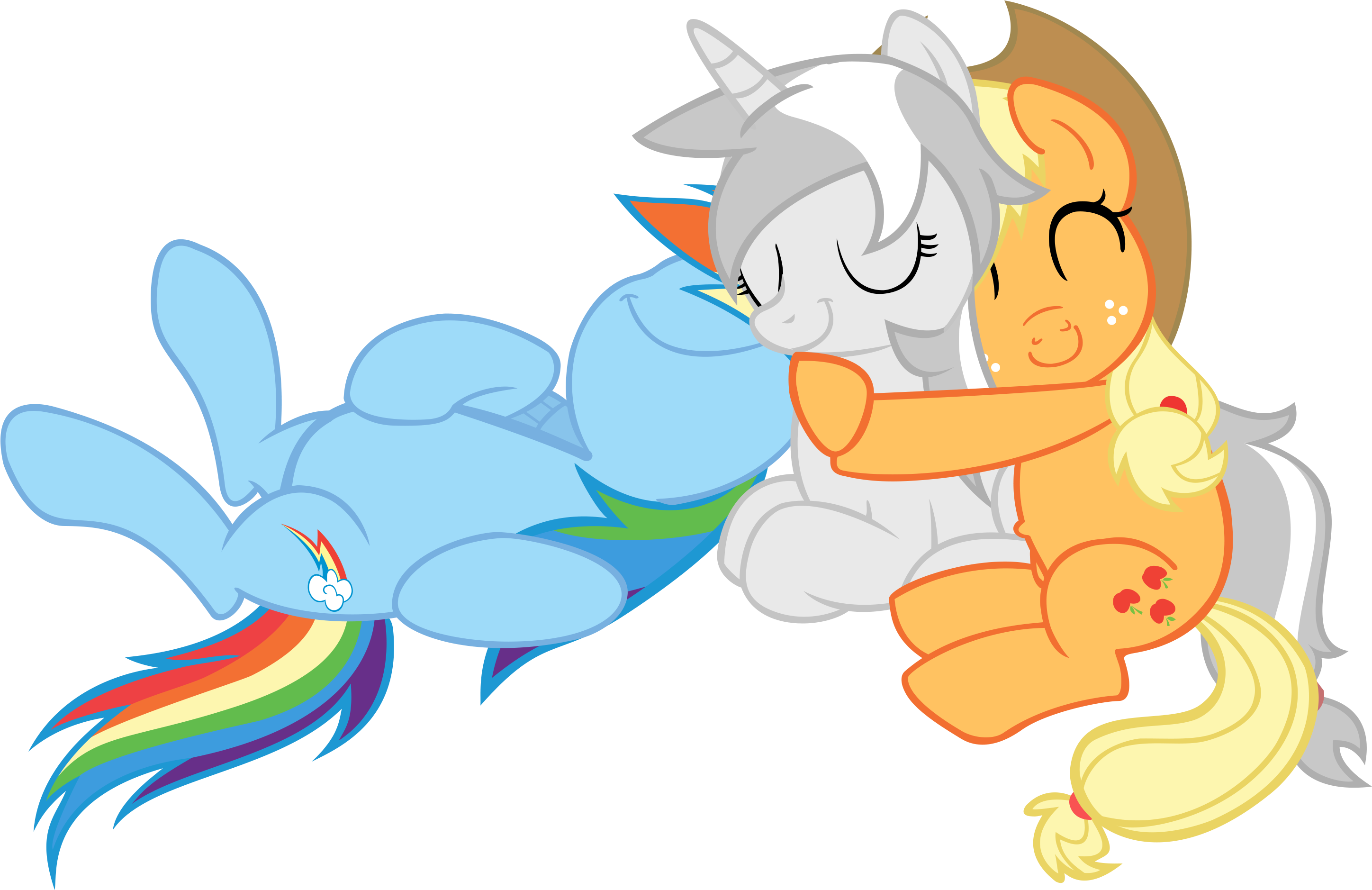 Download and share clipart about Commission Mlp Cuddling - My Little Pony C...