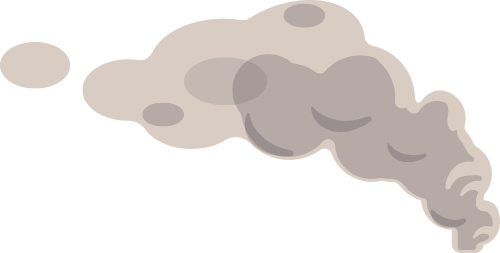 Pollution Cloud Clipart (500x253)