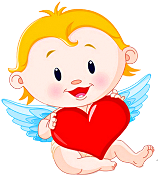 Cupid Png - Baby Cupid Cartoon - (345x381) Png Clipart Download