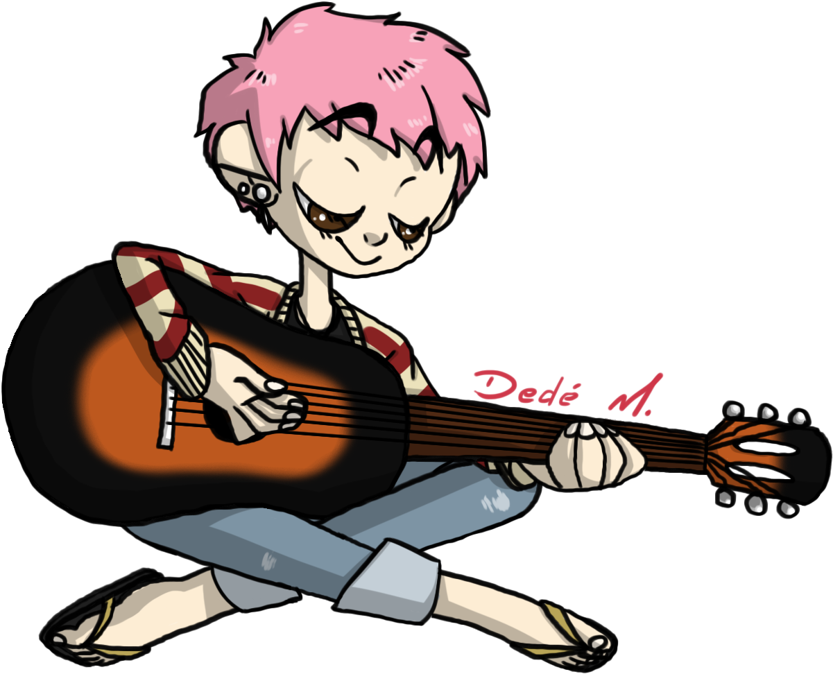 Guitar Player By Debbie2shoes Guitar Player By Debbie2shoes - Cartoon (1250x1000)