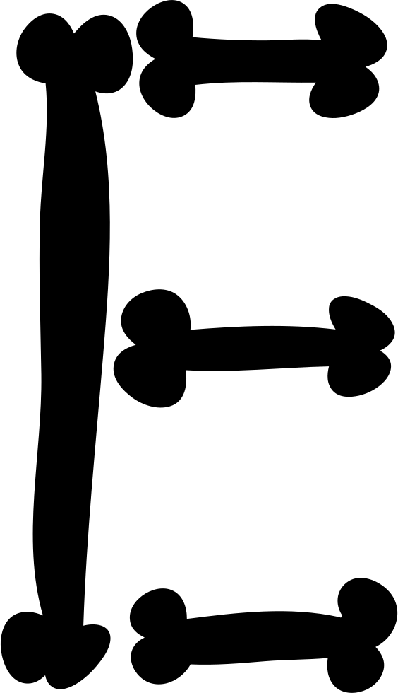 Символ костей. Косточки Типографские. Типографика иконка. Косточка для типографии. Буква е из костей рисунок.