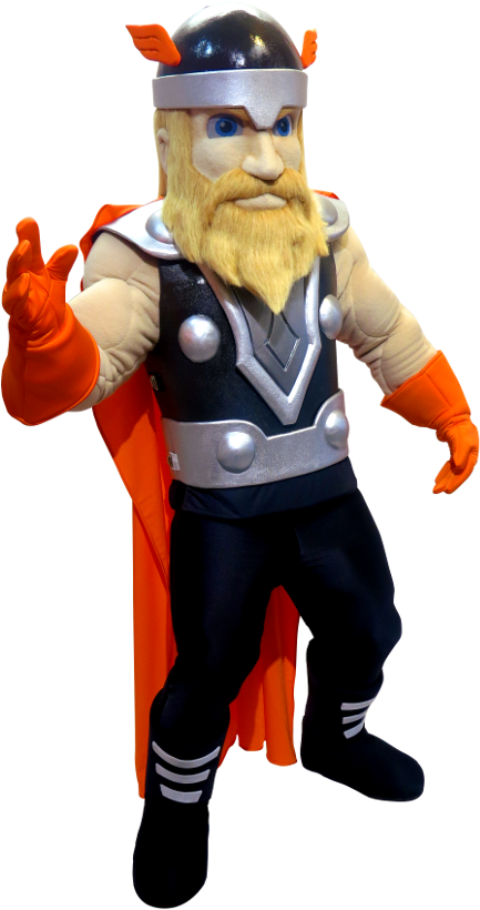 Almonte High School Thor Custom School Mascot - Mascot (500x864)