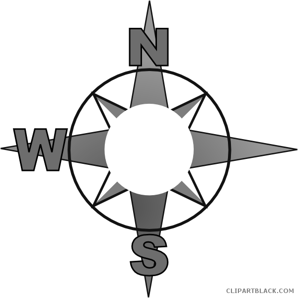 Compass Rose Tools Free Black White Clipart Images - Clip Art (600x600)