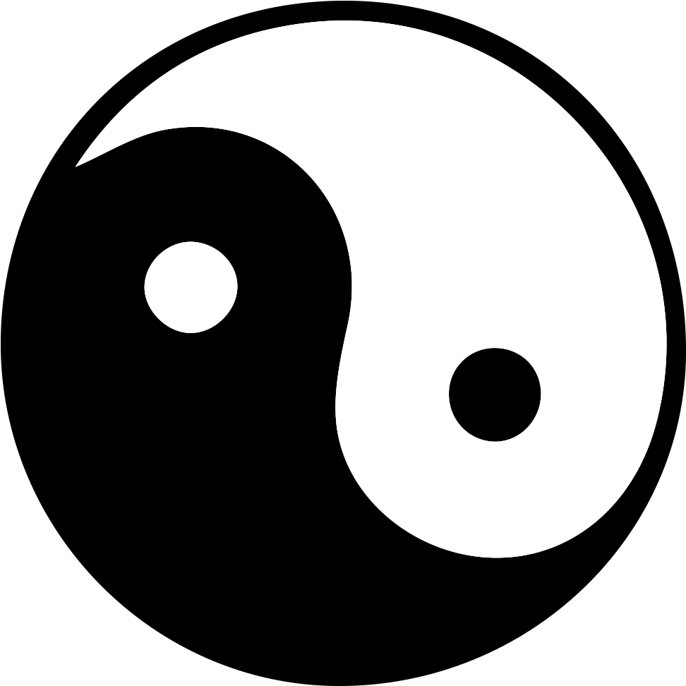 Yin And Yang - (1024x1024) Png Clipart Download