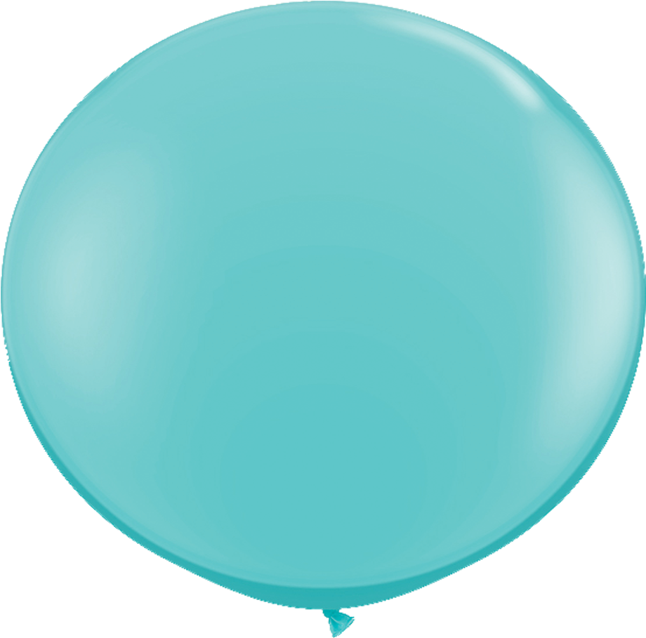 36" Caribbean Blue Latex Balloon - 36" Qualatex Latex Balloons (2 Pack) Caribbean Blue (1140x972)