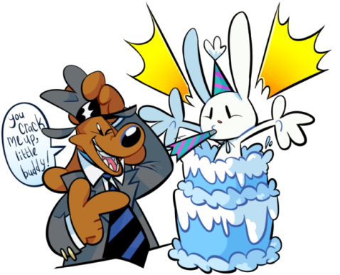 Sam & Max - (500x410) Png Clipart Download