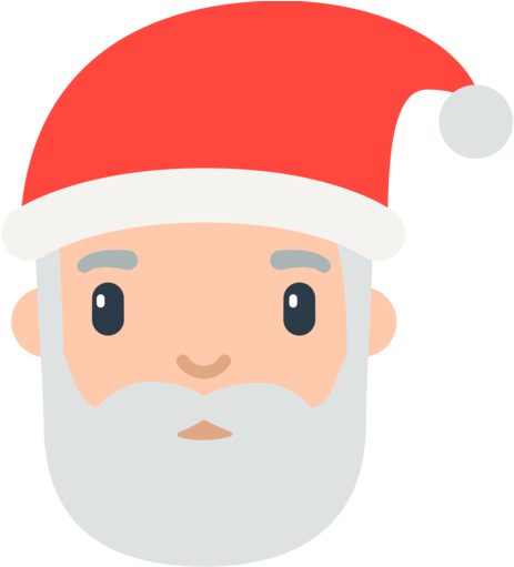 Santa Clipart Emoji - Father Christmas Emoji (512x512)