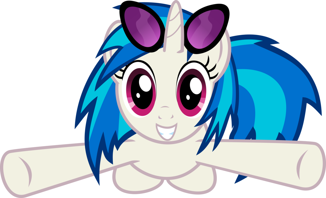 Винилка. Vinyl Scratch. МЛП вектор. Дж пони.