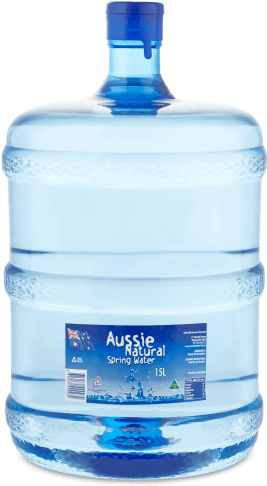 Water Bottle Png Image - Aussie Natural Spring Water 15l - (399x599 ...