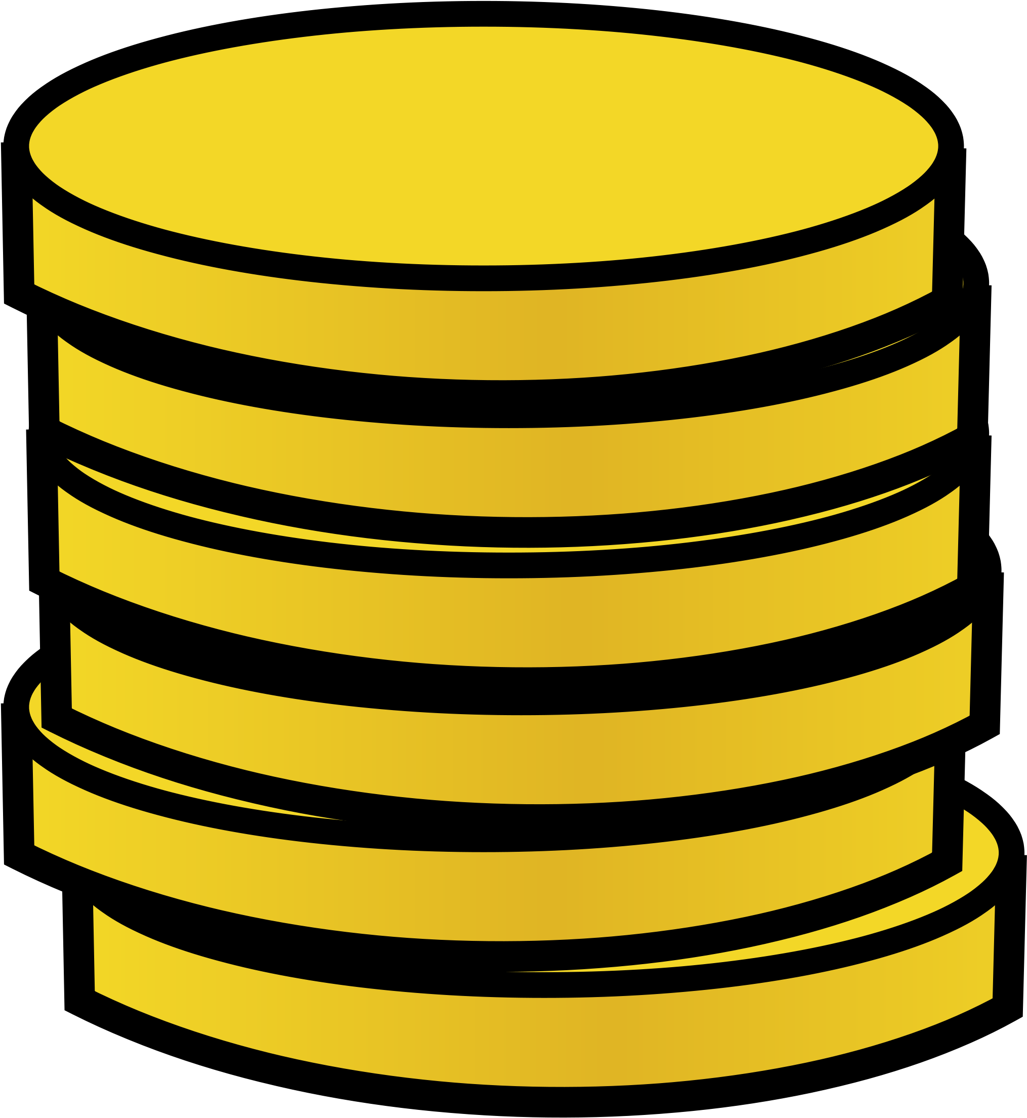 Gold Coin Clipart - Cartoon Gold Coins - Full Size PNG Clipart Images ...
