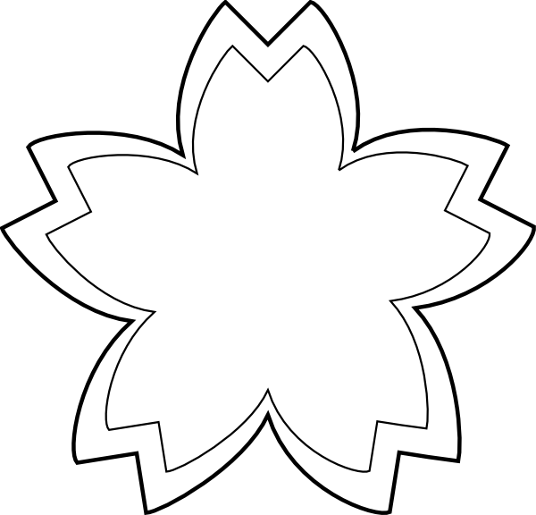 折り紙 桜 切り 方 600x576 Png Clipart Download