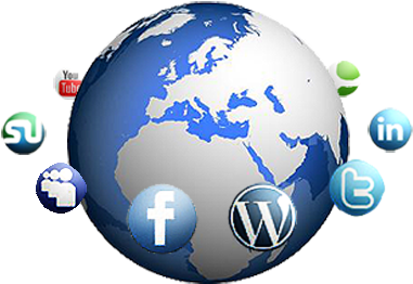 Globe Clipart Social Media - Globe And Social Media - (487x279) Png ...