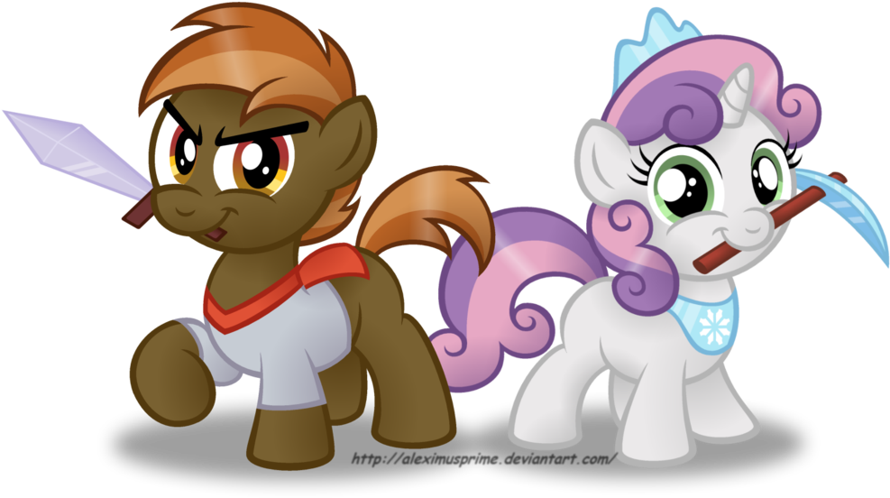 Sweetie Bell And Button Mash - Pony (1024x565)