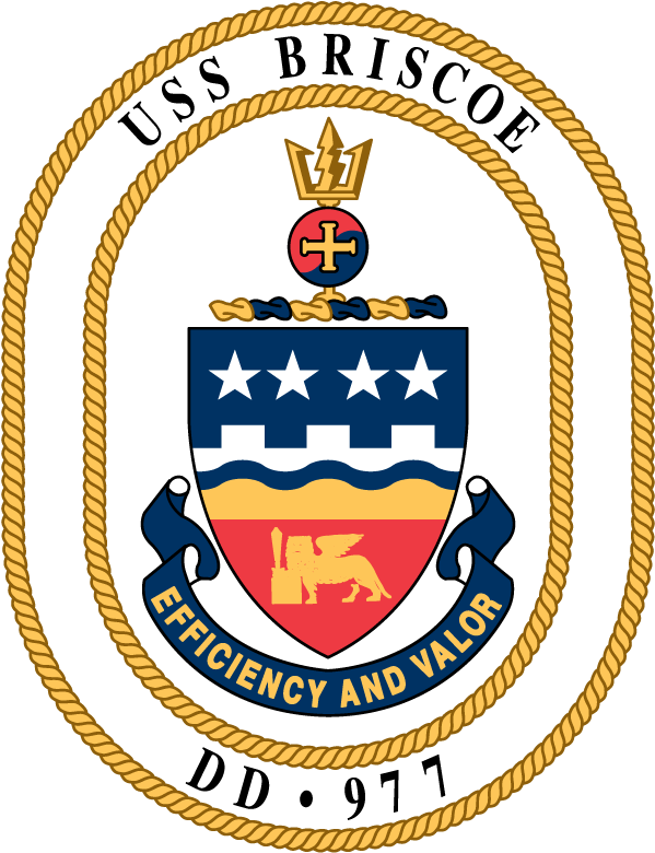 Uss Briscoe Dd - Emblem - (800x800) Png Clipart Download