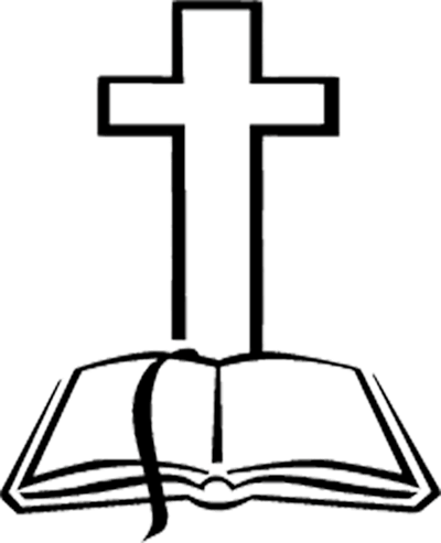 bible and cross clip art