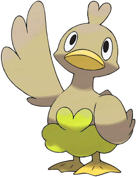 Yellow Ducklett By Kaft10 - Blue Bird Pokemon - (460x599) Png Clipart ...