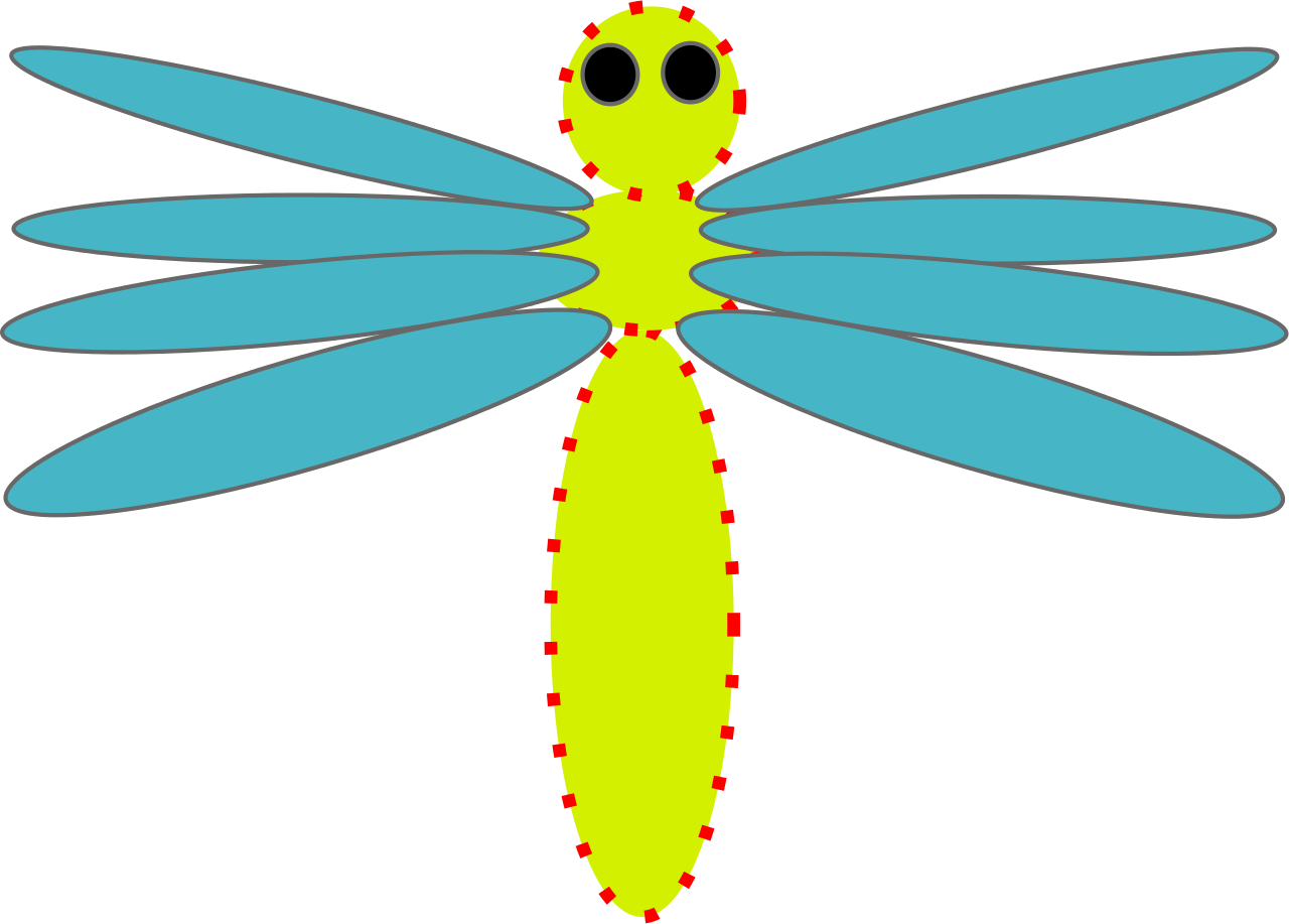 Insect Pollinator Symmetry Dragonfly Clip Art - Insect Pollinator Symmetry Dragonfly Clip Art (1280x917)