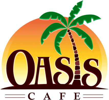 Oasis Cafe - Oasis Cafe Logo - (444x400) Png Clipart Download