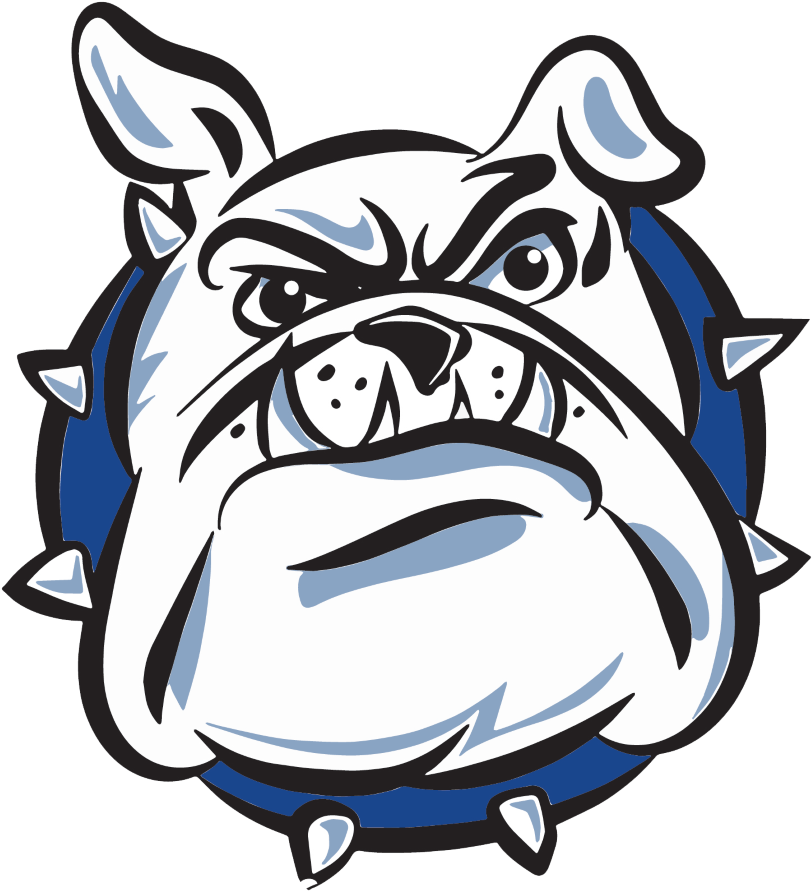 Jefferson Traditional School Logo Anjing Bulldog Vector 821x900