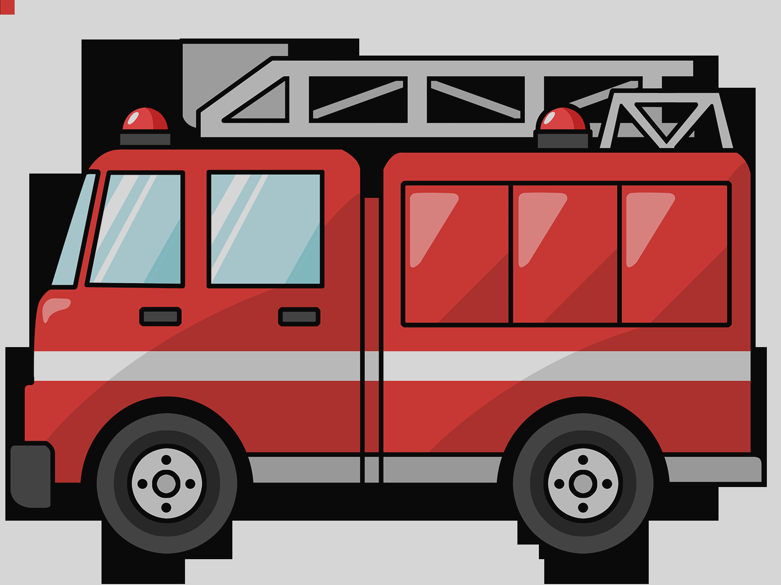 Fire Truck Car Clipart (1600x1200)