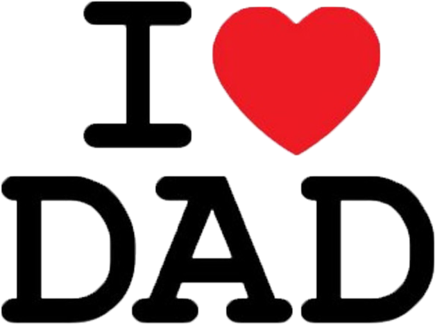 I Love Dad - Heart Dad - Full Size PNG Clipart Images Download