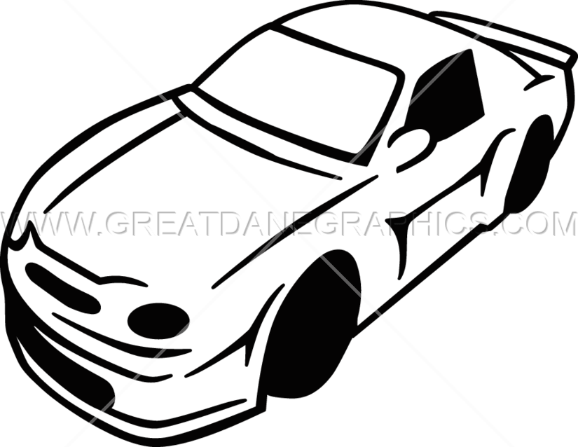 Nascar Clipart Black And White Car Full Size Png Clipart Images Download 9087