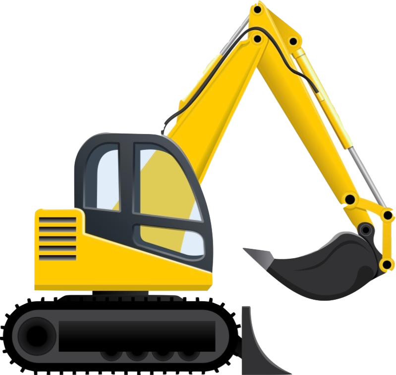 Clipart Freeuse Stock Bulldozer Clipart Yellow - Excavator Vector Png ...