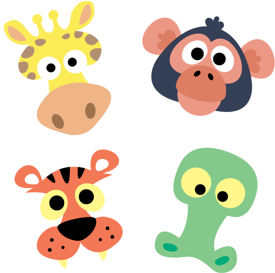 Printable African Animal Masks - Mask - Full Size PNG Clipart Images ...